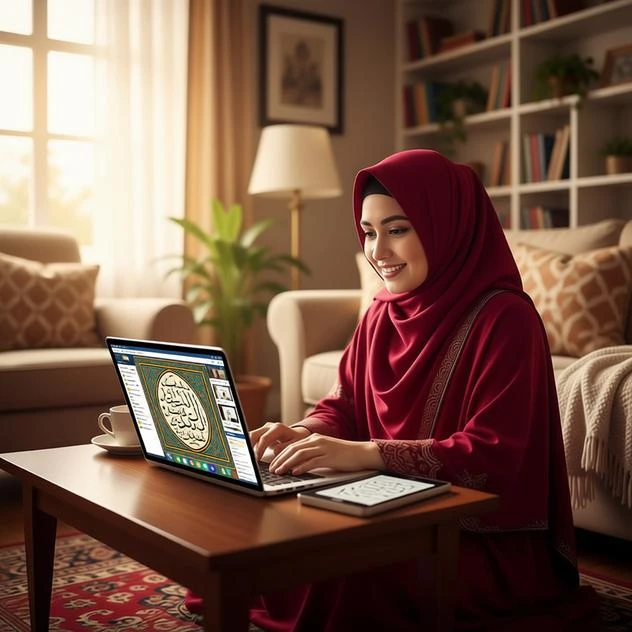 Female online Quran teacher